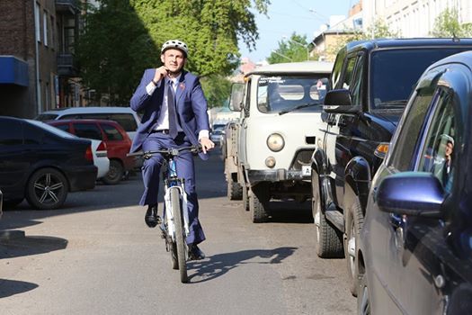 Красноярские бизнесмены поддержали всероссийскую акцию «На работу на велосипеде» 1