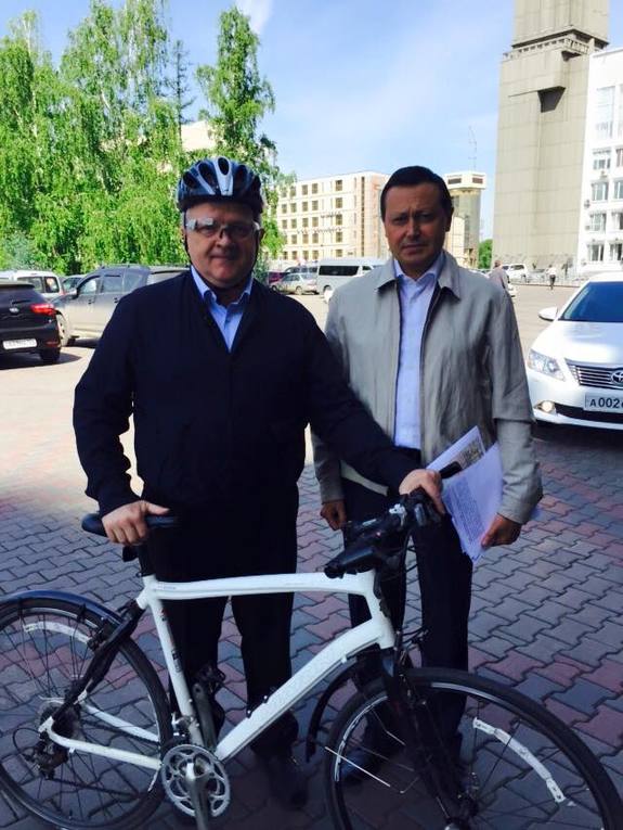 Красноярские бизнесмены поддержали всероссийскую акцию «На работу на велосипеде» 5