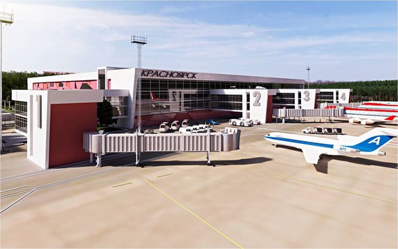 В Красноярске представили проект внешнего облика аэропорта 2