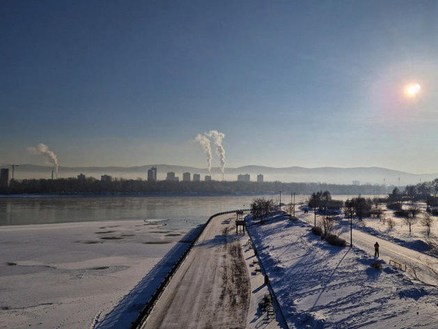 Содержание пыли РМ2,5 в атмосфере Красноярска превышено в 3 раза

