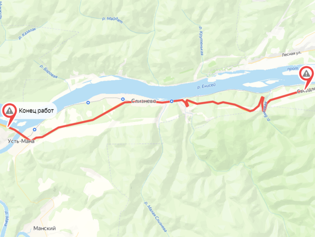 Из-за ремонта частично закроют трассу из Красноярска в Дивногорск