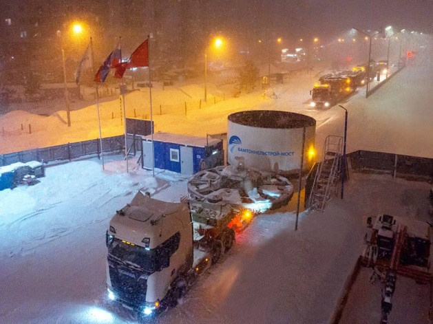 В Красноярск доставили еще один тоннелепроходческий комплекс для метро