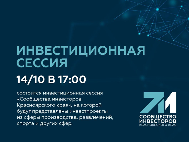 В Красноярске на инвестсессии представят проекты из сферы производства и развлечений