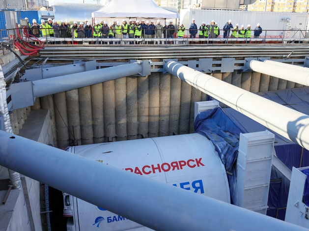 В Красноярске начали рыть левый тоннель метро от ул. Шахтеров