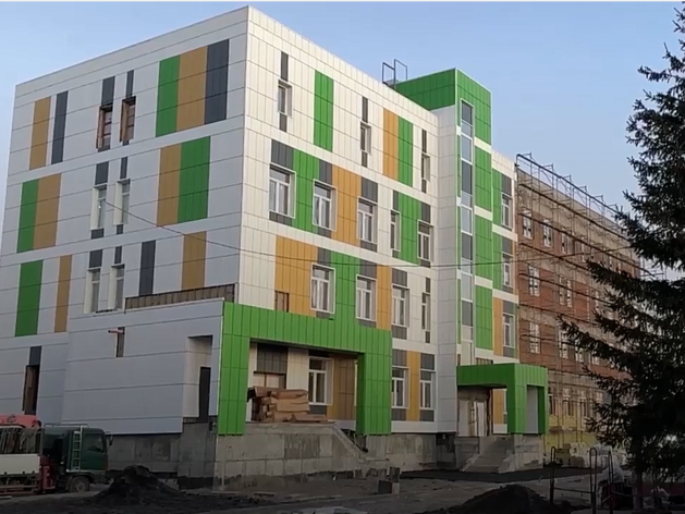 Новая поликлиника в Емельяново, ноябрь 2024