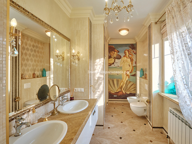 Боттичелли в уборной и купидоны в кухне: особняк за 100+ млн продают в Красноярске Боттичелли в уборной и купидоны в кухне: особняк за 100+ млн продают в Красноярске